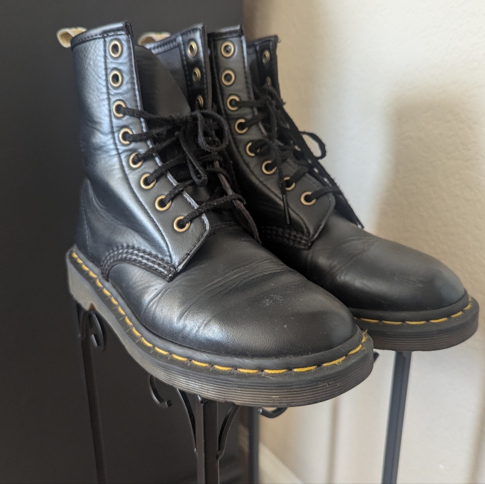 Doc martens leather boots